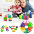 thumbnail image 1 of FidgetToyunder $5! Xqxayjr Mini Fidget CoilToy, Rainbow Poping It Sensory Stress ReliefToy, Pocket Decompression Puzzle forKidsAdults, Portable FidgetToyfor Anxiety Focus, 1 of 9