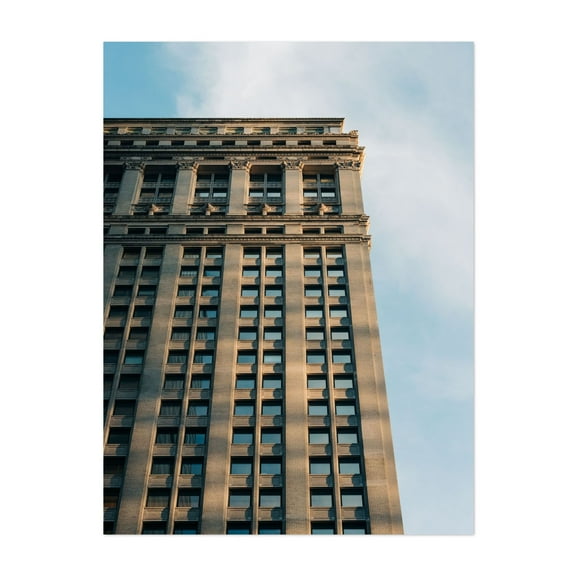 Fidi Architectural 02 - Manhattan New York Photography Unframed Wall Art Print 30 x 40 inches