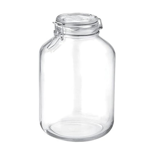 Fido 5L Glass Jar - 169oz Airtight Storage - Canning, Fermentation, Dry Food - Italian Made