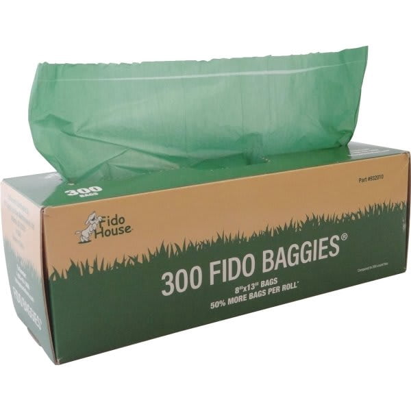 Fido House Fido Baggies Pet Waste Station Bags (10-Case) (300 Bags/Roll) 3000 Total