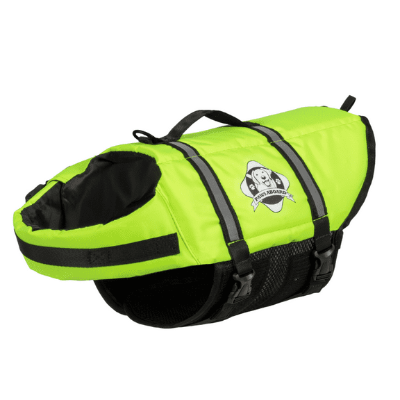 Fido Pet Products 1200 Xs - Safety Neon Yellow Nylon Dog Life Jacket