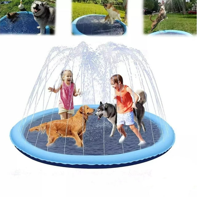 Fidofaves Splash Pad for Dogs, Fidofaves Splash Pool, Dog Splash Pad