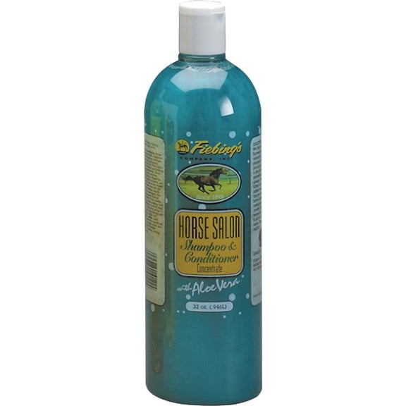 Fiebing's Horse Salon Shampoo & Conditioner - Squeeze Bottle, Aloe Vera - 32 Oz