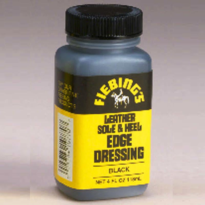 fiebings edge dressing brown Fiebing's Leather Sole & Heel Black Edge Dressing (4 oz)