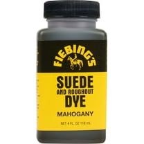 Fiebing's Mahogany Suede Dye (4 oz) - Recolor, Brighten & Restore Suede & Roughout Leather Shoes, Furniture, Purse - Includes Wool Dauber for Easy Application - Flexible When Dry, Won't Crack or Peel