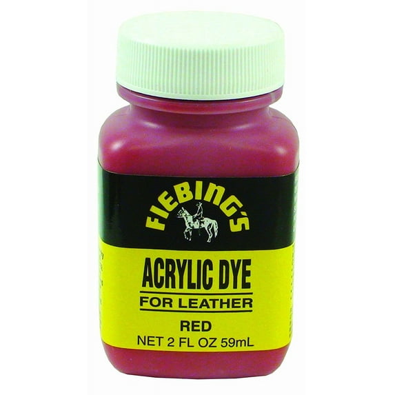 Fiebing's Acrylic Leather Dye Flexible Leather Paint, 2 oz