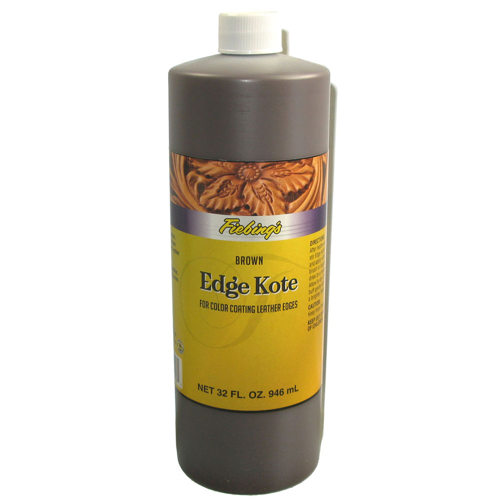 Fiebing's Color Coating leather Edge Kote Brown 32 Ounce - Walmart.com