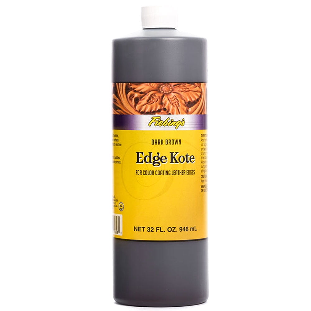 Fiebing's 21FB Edge Kote, Dark Brown, 4 Ounce, Water Resistant, Semi ...