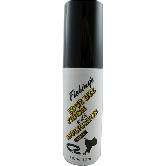 Fiebing's Edge Dye Finish & Applicator, Black, 4 oz