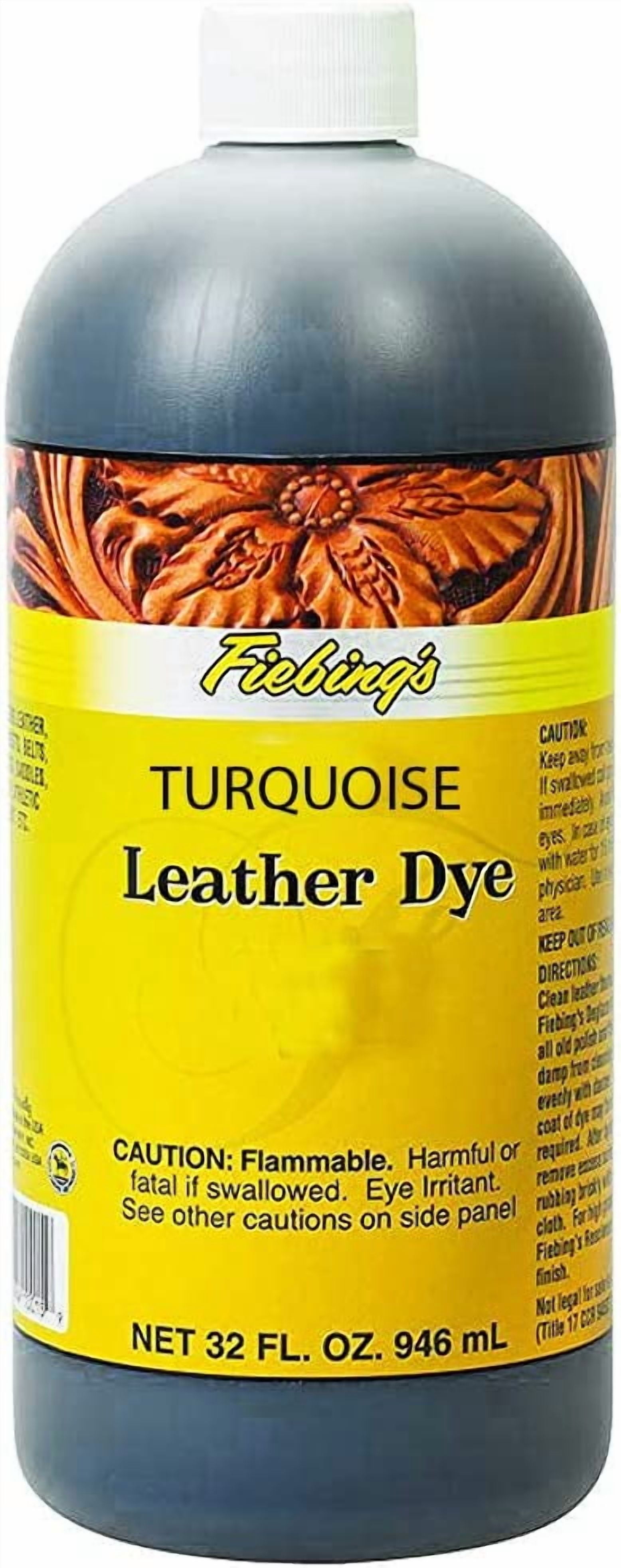 Fiebing's FILDYE13P032Z Leather Dye - Turquoise, 32 oz