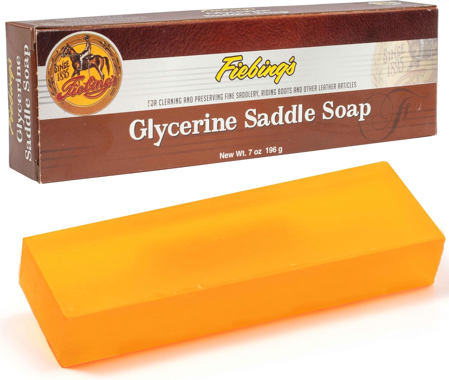 Fiebing's Glycerine Saddle Soap for Leather Cleaner, Conditioner
