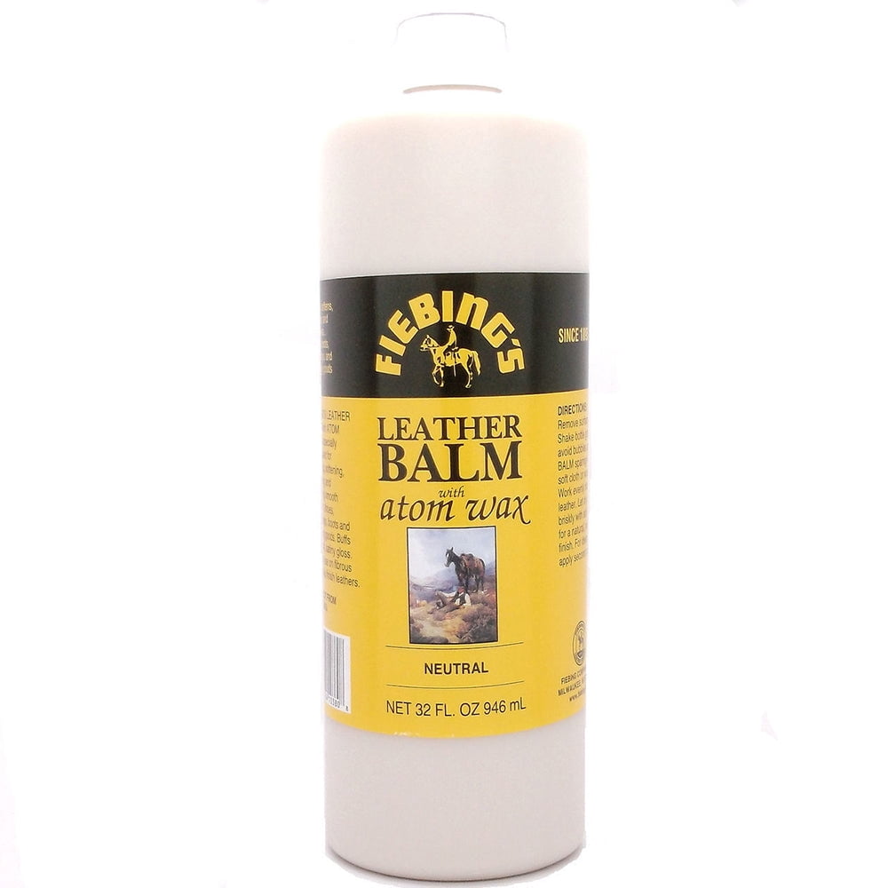 Fiebing's Leather Balm With Atom Wax - Neutral - Quart - Walmart.com