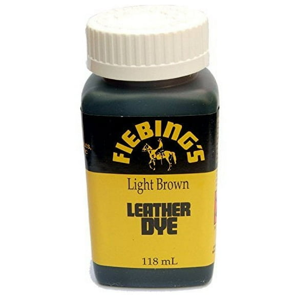 Fiebing's Leather Dye w/ Applicator 4 oz. Light brown