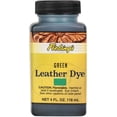 thumbnail image 1 of Fiebing's Leather Dye (4 Fl Oz, Green) - Alcohol-Based, Penetrating, Permanent Dye for Shoes, Boots, Belts, Bags, Furniture - Includes Wool Dauber Applicator - Recolor & Restore Leathercraft, 1 of 5