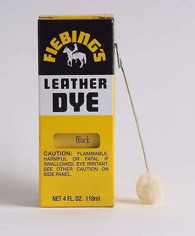 Fiebing Leather Dye - Black - 4 Ounce