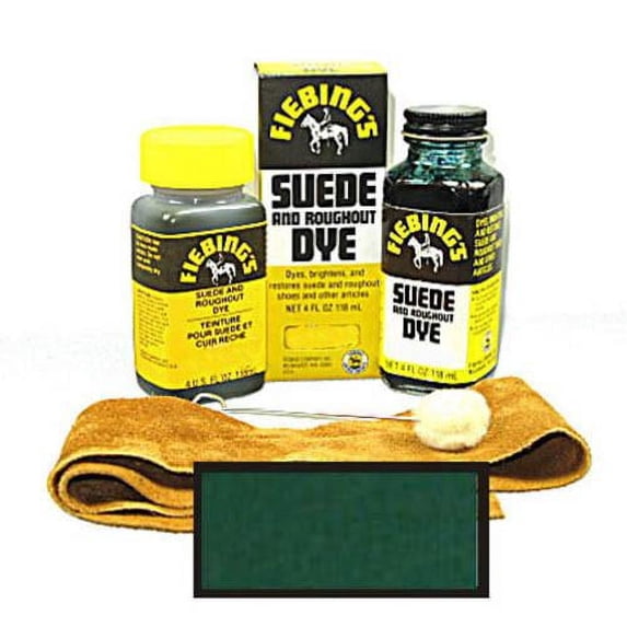 Fiebing's Leathercraft Suede Dye 4oz Bottles - Green