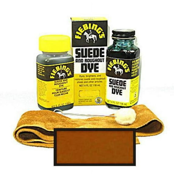 Fiebing's Leathercraft Suede Dye 4oz Bottles - Tan