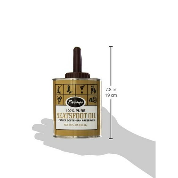 Fiebing's Pure Neatsfoot Oil with Applicator, 32 oz