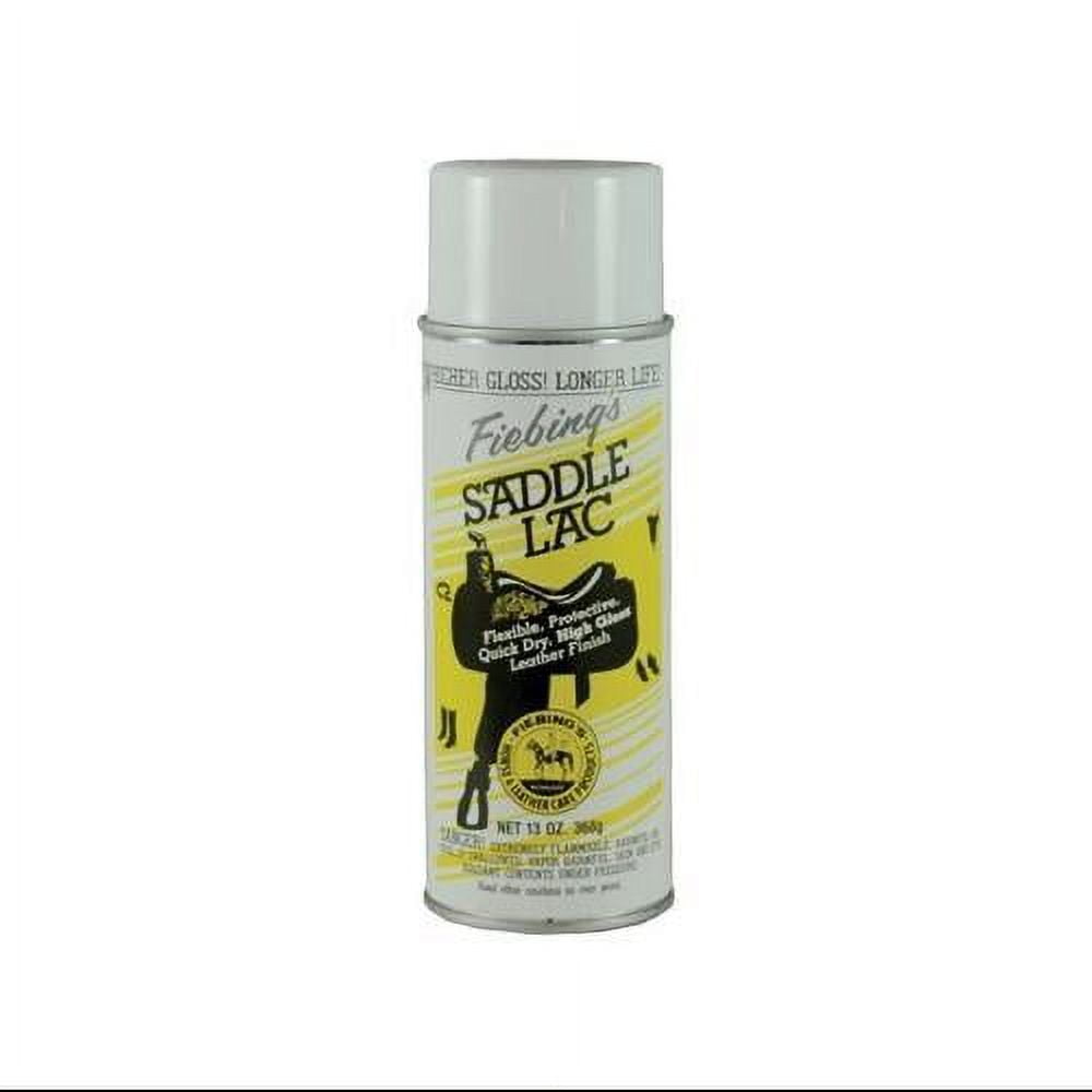 Fiebing's Saddle Lac Aerosol Spray Flexible Protective Leather Finish 13 oz