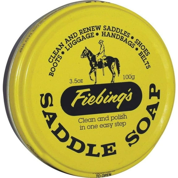 Fiebing's Saddle Soap, 3.5 Oz. - Yellow - Cleans, Softens and Preserves Leather