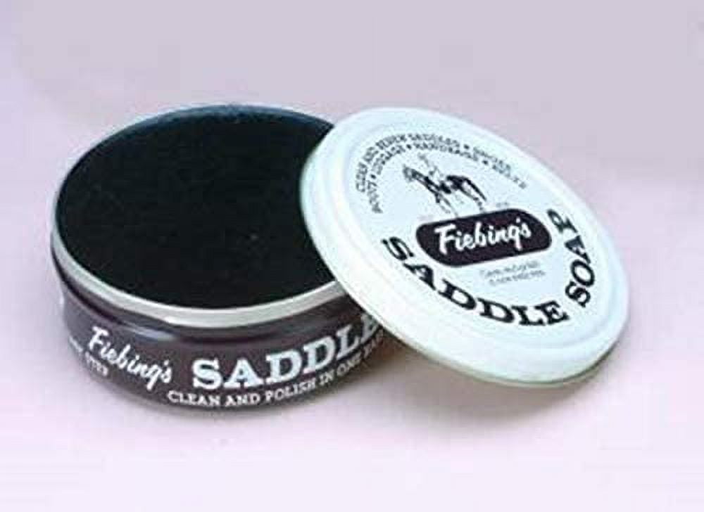 Fiebing's Black Saddle Soap (12oz)- Leather Cleaner & Conditioner ...