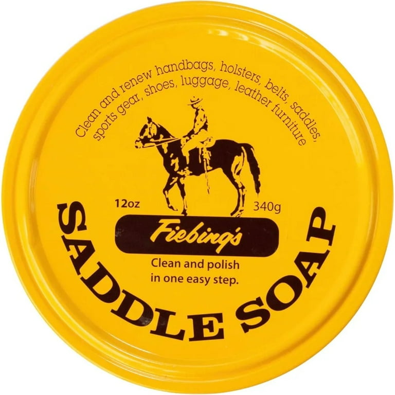 Fiebing's Leather Saddle Soap 12 oz Tin, Cleaner & Conditioner
