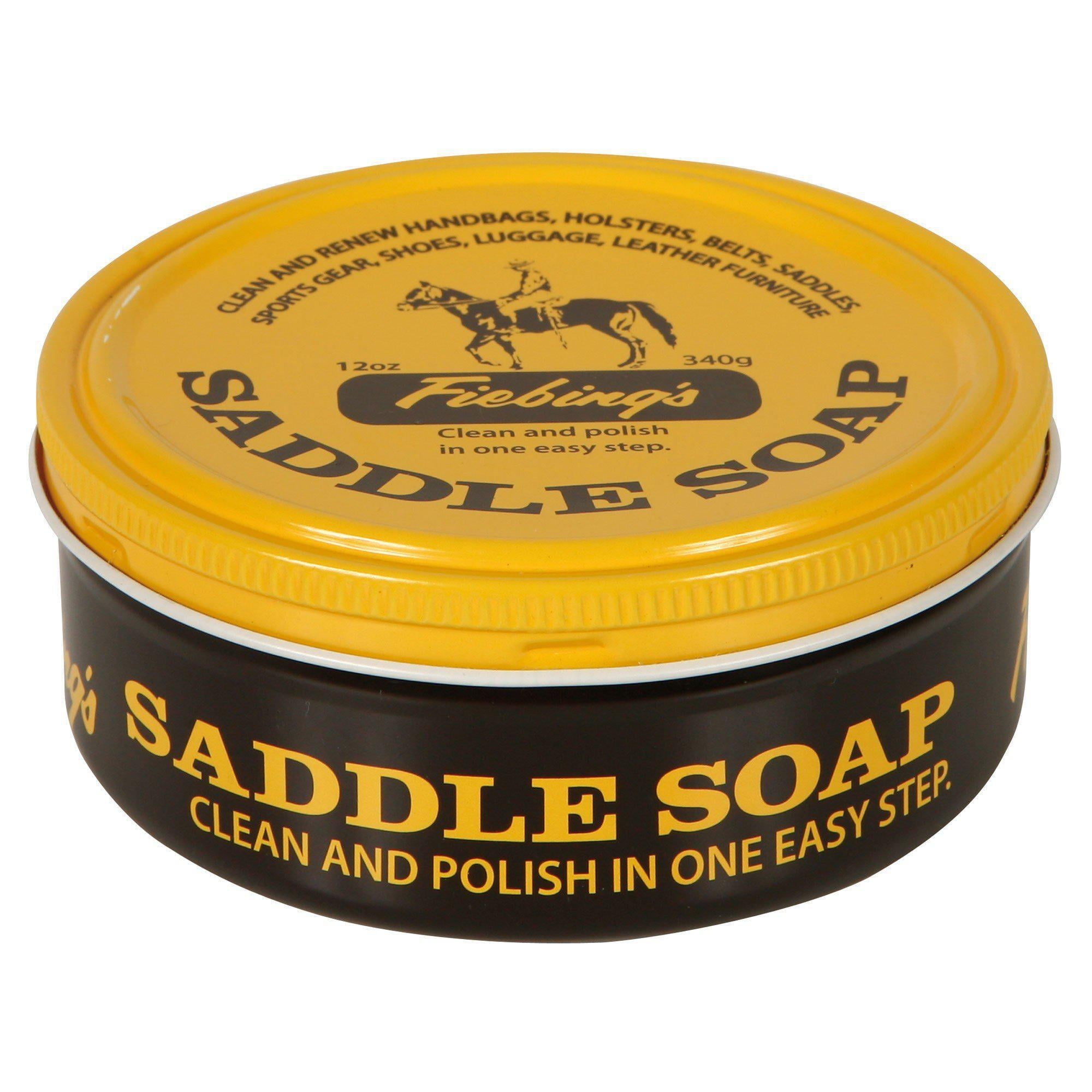 Fiebing s Yellow Saddle Soap Leather Cleaner Lubricant for Boots Shoes 3.5oz Made in USA Walmart