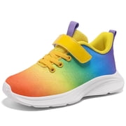 Fadezar Little & Big Kids Sneakers Lightweight Breathable Strap Athletic Running Shoe for Boys Girls