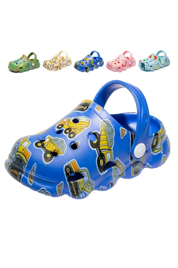 Toddler Boys Girls Dinosaur Clogs Kids Slip-on Garden Shoes Beach Pool Sandals