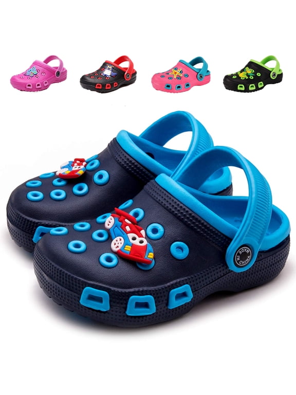 Toddler Kids Cartoon Clogs Lightweight Garden Clogs Boys Girls Beach Pool Sandals