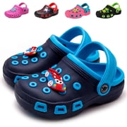 Fadezar Toddler Kids Cartoon Clogs Lightweight Garden Clogs Boys Girls Beach Pool Sandals