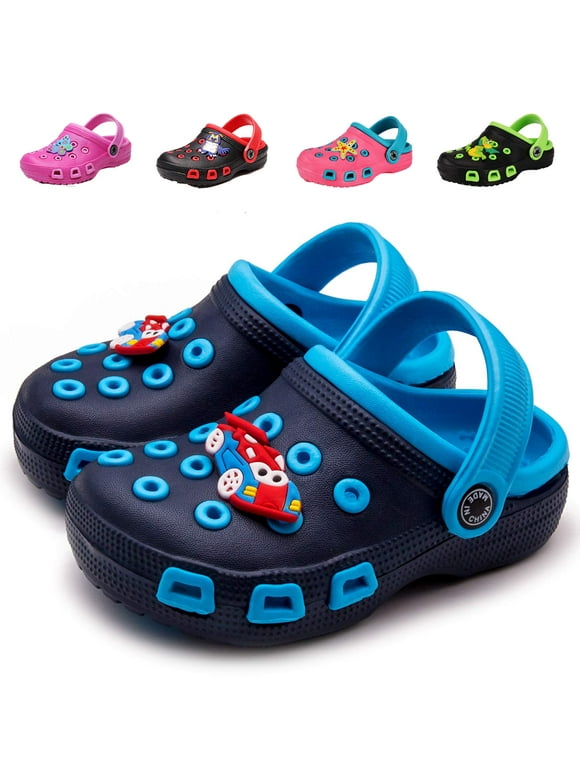 Toddler Kids Cartoon Clogs Lightweight Garden Clogs Boys Girls Beach Pool Sandals