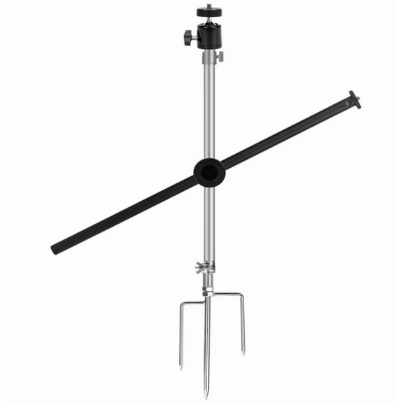 Field Boys Adjustable 19"-33" Steel Tripod Mounting Post Stable, Multi-Pivot Mount for Hunting Trail Cameras & Solar Panels