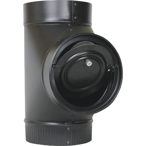 Field Controls Residential Draft Regulator 6 " Dia. Black 24 Ga Steel