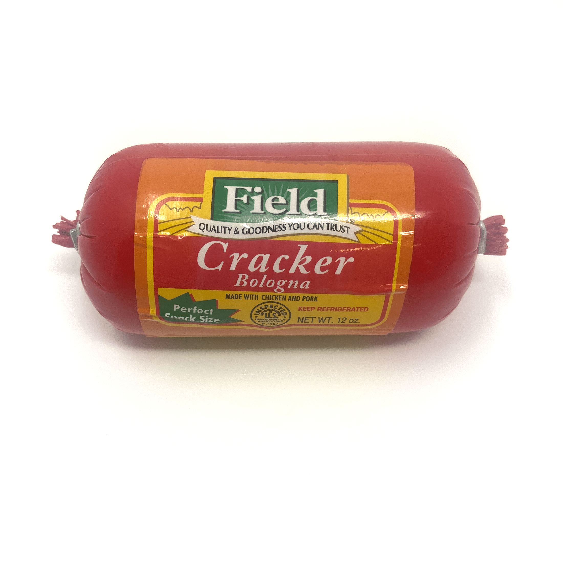 Field Cracker Bologna, Lunch Meat, 12 oz, GlutenFree, Packaged in