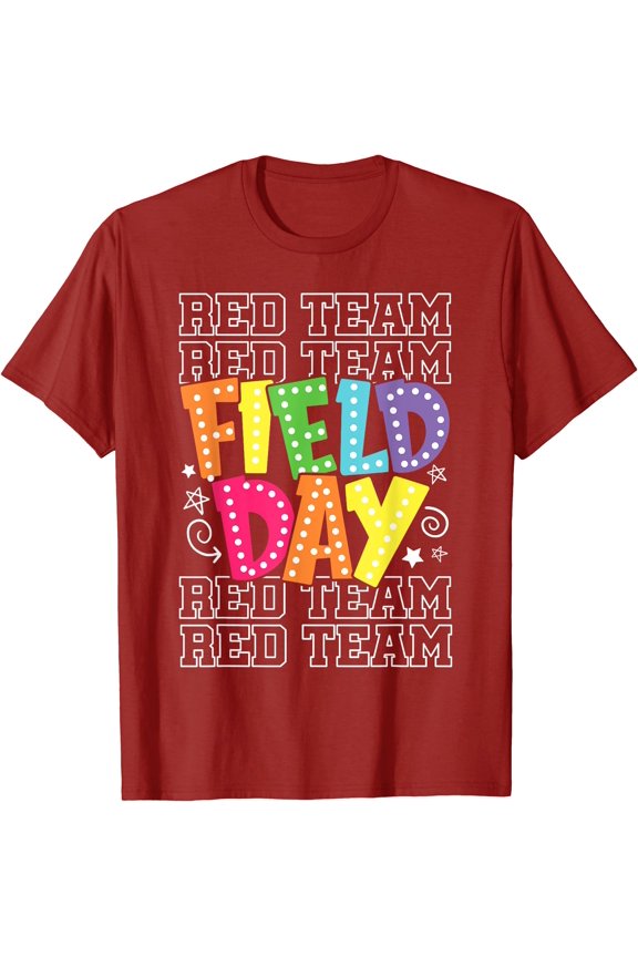 Field Day Red Team Color War Camp Team Game Competition T-Shirt, Unisex T-Shirt