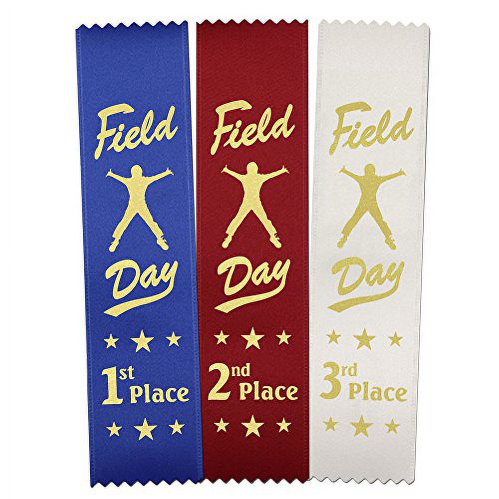 Field Day Ribbons 300 Pack 100 Each 1st 2nd 3rd Place Bookmark