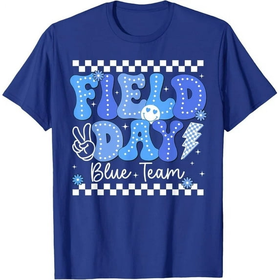 Field Day Trip Blue Team Color Game Competition Boys Girls T-Shirt Unisex S-5XL Hot Trending Shirt, Vintage Birthday Gift