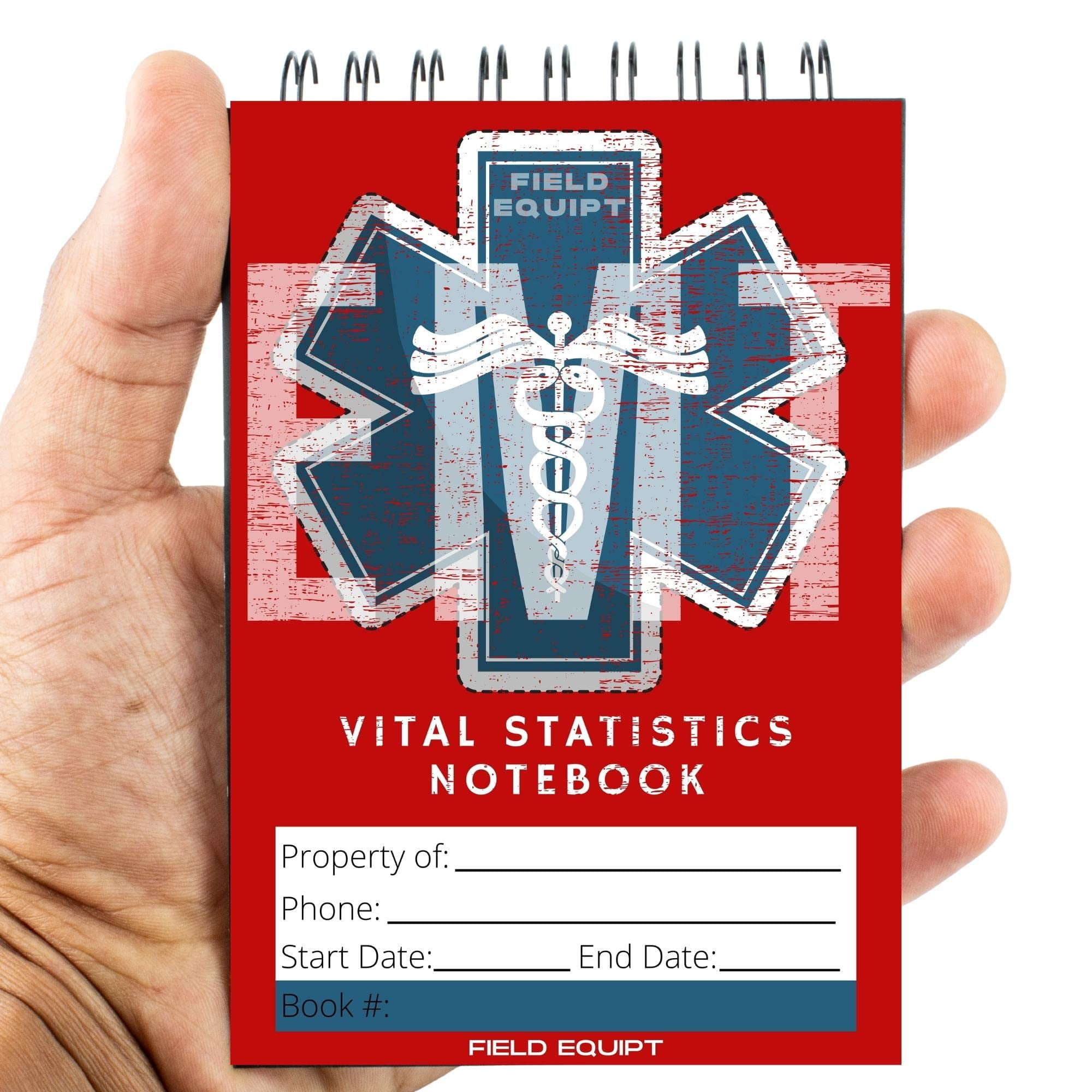 Field Equipt EMT Vital Statistics Notepad Essentials for Medical