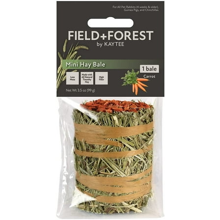 Field+Forest by Kaytee Mini Hay Bale Carrot 3.5 oz
