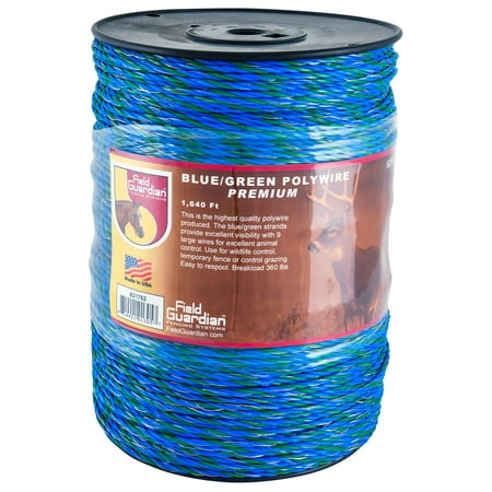 Field Guardian 631762 Blue & Green Polywire - 1640 ft.
