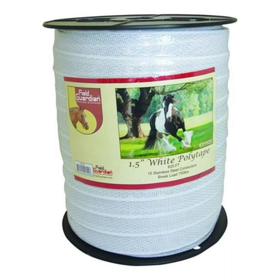 Field Guardian 631820 1.5 in. White Polytape - Reinforced - 825 ft.