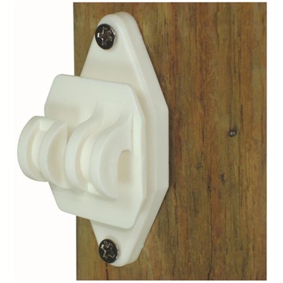 Field Guardian  Wood Post - Nail on Insulator for Hi-Tensile- White