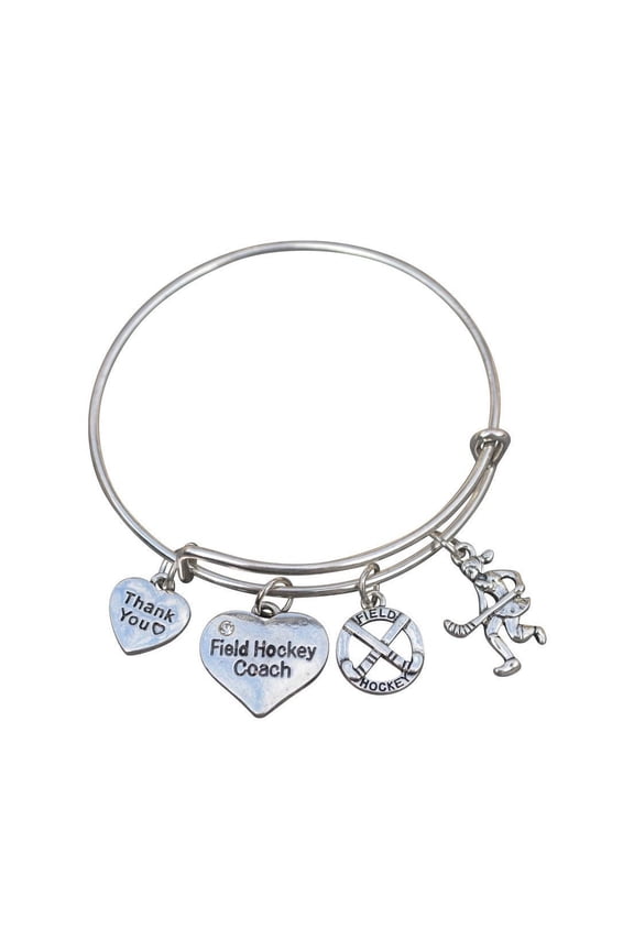 Field Hockey Coach Bangle Bracelet -