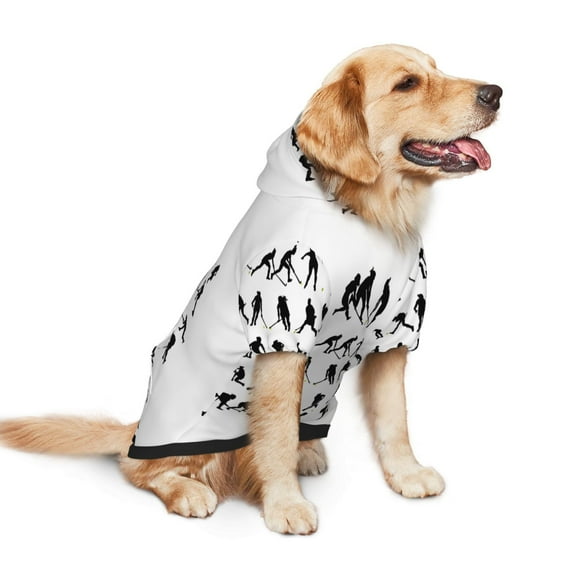 Field Hockey Dog Hoodie Colorful Pullover Sweatshirts Small