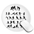 thumbnail image 1 of Field Hockey Round MousePad with Stitched Edge Non-Slip Rubber Base Mouse Mat for Office & Home (7.9 x 7.9), 1 of 6