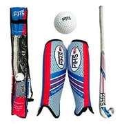 F HS Youth Field Hockey Stick Set Symphony 30 Inch Wooden Hockey Stick, Shin Guards, Ball, Bag