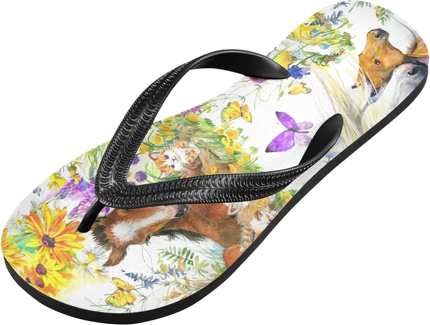 Field Horses Flip Flop Casual Nonslip Thong Sandals for Women Men