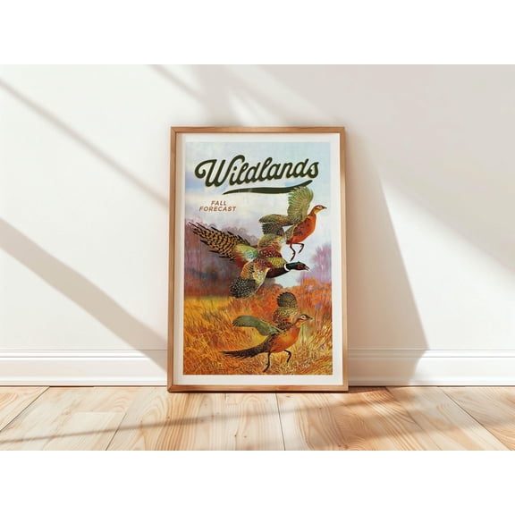 Field Hunting Retro Hunting Pheasant Bird Hunting Hunter Outdoorsy Hunter Poster