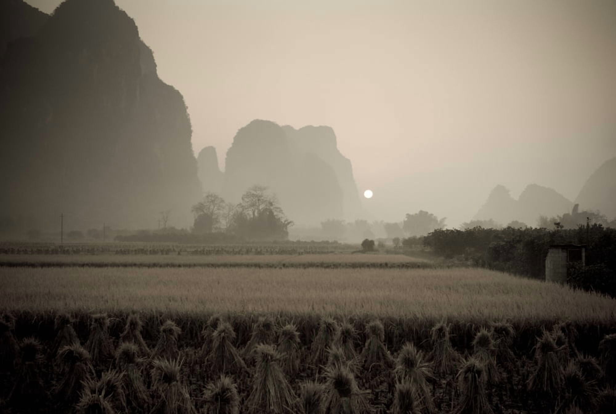 Field In Mountain Area Toned Image Canvas Art - Keith Levit  Design Pics (40 x 26)